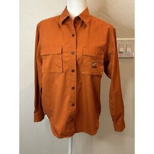 Ralph Lauren Button Up Fly Fishing Pocket Shirt Size Medium Petite AT3327e